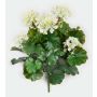 Fleur artificielle de géranium OTTAVIA sur tige, Crossdoor, crème, 40cm