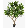 Ficus artificiel BAKTIN, tronc artificiel, pot décoratif, vert, 240 cm