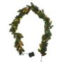 Guirlande décorative d'épicéa FLIK, pommes de pin, LEDs, boîte à piles, vert, 180cm