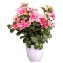 Fleur artificielle Azalée FRALVI en pot décoratif, rose, 26cm