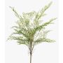 Plante artificielle fougère à cheveux de femme GLERAN sur tige, avec racines, verte, 75 cm