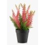 Bruyère artificielle ELSAWO dans un pot décoratif « crossdoor », rose, 30 cm