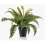 Plante artificielle fougère épée ALSAWO dans un pot décoratif, verte, 45 cm