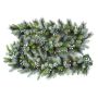 Guirlande de sapin artificiel WISCONSIN, décoré argent, paillettes, LEDs, 275cm, Ø30cm