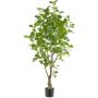 Arbre décoratif en eucalyptus MERNAS, tronc artificiel, vert, 130 cm