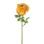 Fleur décorative Renoncule SLANK, orange, 45cm