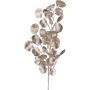 Branche artificielle Eucalyptus DRAVEL, champagne, 75cm