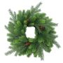 Couronne de sapin en plastique WYOMING avec pommes de pin, Ø45cm