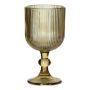 Verre à vin GENOVEFA à cannelures, ambre-transparent, 16cm, Ø9cm