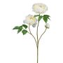 Branche de fleurs artificielles Pivoine BROLI, crème, 80cm