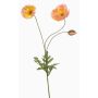 Branche décorative de coquelicots SCHUNRA, couleur pêche, 75 cm