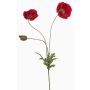 Branche décorative de pavot SCHUNRA, rouge, 75 cm