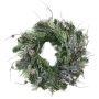Couronne de sapin artificiel STOCKTON, vert, enneigé, Ø60cm