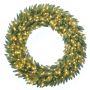 Couronne de sapin artificiel AMARILLO, vert, LEDs, Ø90cm