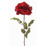 Rose velouté SINDALA, rouge, 60cm, Ø12cm