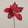 Poinsettia velouté SHEBA, rouge, 55cm, Ø23cm