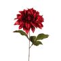Dahlia velouté MINBU, rouge, 60cm, Ø18cm