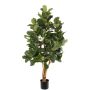 Arbre artificiel Ficus lyrata TUNGA, troncs naturels, vert, 150cm