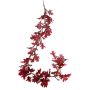 Guirlande de chêne artificiel ERASMIA, bordeaux, 180cm