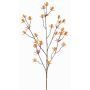 Branche de chardon artificielle (Eryngium) LOUKAS, jaune-orange, 70cm, Ø1-1,5cm
