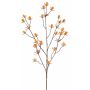 Branche de chardon artificielle (Eryngium) LOUKAS, jaune-orange, 70cm, Ø1,5cm