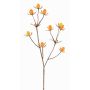 Branche de chardon artificielle (Eryngium) LOUKAS, jaune-orange, 45cm, Ø1-1,5cm
