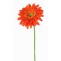 Gerbera en tissu HELLI, orange, 65cm, Ø12cm