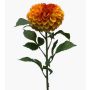 Fleur en tissu Dahlia pompon MILEYA, orange, 75cm