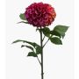 Fleur en tissu Dahlia pompon MILEYA, violet, 75cm