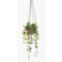 Suspension de Philodendron artificiel RUESCA, pot en terre cuite, 90cm