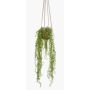 Suspension figuier rampant artificiel AMADOR, pot en terre cuite, vert, 100cm