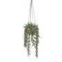 Suspension d'eucalyptus artificiel RAMINA, pot en céramique doré, vert-gris, 75cm