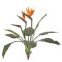 Strelitzia artificiel NUBIA sur piquet, orange-violet, 70cm, 17x22cm