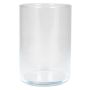 Vase à fleurs cylindrique SANYA OCEAN en verre, transparent, 15cm, Ø10,1cm