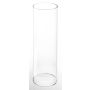 Vase à poser au sol cylindrique SANSA FIRE, verre, transparent, 68cm, Ø16cm