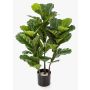 Ficus lyrata artificiel GUDJA, troncs artificiels, vert, 90cm