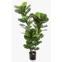 Ficus lyrata artificiel GUDJA, troncs artificiels, vert, 130cm