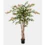 Bougainvillier artificiel OGMA, troncs naturels, fleurs, jaune-rose, 150cm