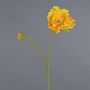 Coquelicot artificiel HASNA, jaune, 75cm