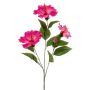 Branche d'hibiscus artificielle AMADOU avec fleurs, rose, 80cm