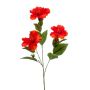 Branche d'hibiscus artificielle AMADOU avec fleurs, rouge, 80cm