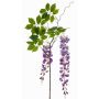 Branche artificielle de glycine NISSRINE avec fleurs, lilas, 145cm