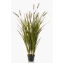 Roseau artificiel ZWENA avec panicules, vert-jaune, 120cm