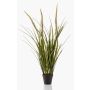 Graminée artificielle vulpin ANOUR avec panicules, vert-brun, 90cm