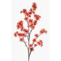 Branche de cerisier artificielle GIMA avec fleurs, corail, 120cm