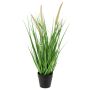Herbe artificielle UBON avec panicules, pot décoratif, vert, 50cm