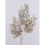 Branche décorative de sorbier des oiseaux CAZENAC, fruits, paillettes, champagne, 75cm