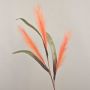Branche artificielle herbe à roseaux ZIGOR, orange, 110cm