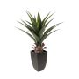 Agave en plastique IZAMAL en pot décoratif, vert, 70cm