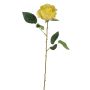 Rose artificielle SEENSA, jaune, 55cm, Ø7cm